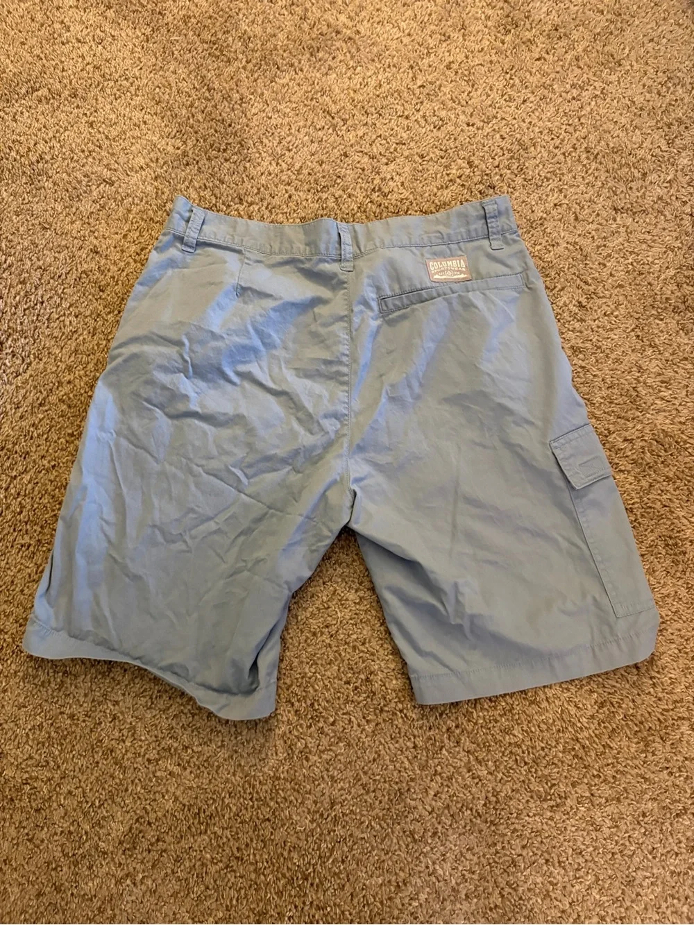 Columbia Light Blue Cargo Shorts